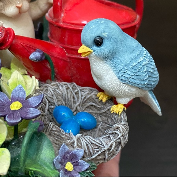 Charming Tails Fitz and Floyd Expecting A Miracle Mouse Bird Flowers Figurine - Picture 15 of 16